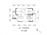 金科时代中心_2室2厅1卫 建面74平米