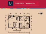 财汇新天地_4室2厅2卫 建面135平米