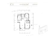 敏捷珑玥府_3室2厅2卫 建面114平米