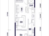 惠东国际新城_1室1厅1卫 建面37平米