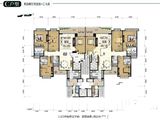 南天名苑_11-12座C户型平层图 建面0平米