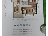 华标峰湖御境_3室2厅1卫 建面92平米