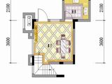 保利林语_D2-a户型复式下层 建面0平米