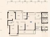 锦绣国际花城_4室2厅2卫 建面125平米