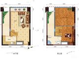 弘创名座_2室1厅2卫 建面40平米