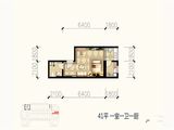 九锦1号_1室1厅1卫 建面41平米