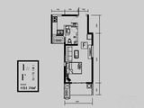 林河春天2期爱度筑区_1室1厅1卫 建面51平米