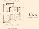 蓝光公园华府_3室2厅2卫 建面110平米