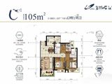 东城碧桂园_3室2厅2卫 建面105平米