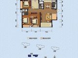 宝能城市广场_3室2厅2卫 建面126平米