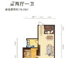 合创大厦_1室2厅1卫 建面79平米