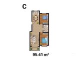 名郡新城五期_2室2厅1卫 建面95平米