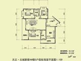 大足天正北城新都_3室1厅2卫 建面127平米