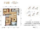 融汇半岛江上公馆_2室2厅1卫 建面89平米