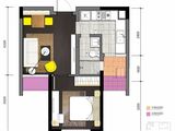 领悦国际中心_1室1厅1卫 建面49平米