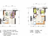 合能枫丹铂麓_3室2厅2卫 建面58平米