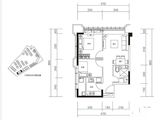 恒大望江华府_2室2厅1卫 建面70平米