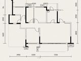 龙湖听蓝湾_3室2厅1卫 建面106平米