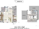 茉莉公馆_3室2厅3卫 建面211平米