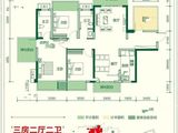 冠利幸福苑_3室2厅2卫 建面117平米