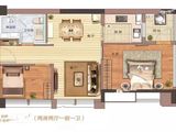 太平洋城中城天一公馆_2室2厅1卫 建面68平米