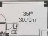 天一仁和财富中心_公寓30.7㎡户型 建面30平米