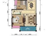 唯康水岸豪庭_2室2厅1卫 建面89平米