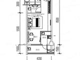 麓山国际社区悦庭_1室1厅1卫 建面47平米