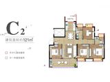 远创宸樾_4室2厅2卫 建面121平米