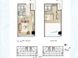 鼎创财富中心_2室2厅2卫 建面45平米