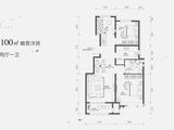 富力西柏水镇_3室2厅1卫 建面100平米