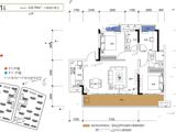 保利恒伟时光印象_3室2厅2卫 建面124平米