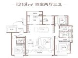 君一控股奥园翡翠云城_4室2厅3卫 建面218平米