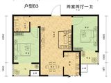 盛世家园_2室2厅1卫 建面80平米