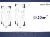 海唐广场_3室2厅1卫 建面50平米