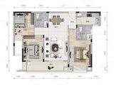 方园_3室2厅2卫 建面105平米