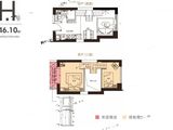 藏珑湖上公馆_2室2厅1卫 建面46平米