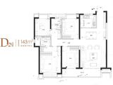 融创公园大观_4室2厅2卫 建面143平米