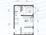 顺迈欣郡C区哈佛特区_1室1厅1卫 建面69平米