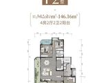 高投五龙源著_4室2厅2卫 建面146平米