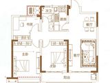 百大东城印象_3室2厅1卫 建面113平米