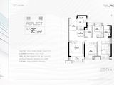 龙光地产上海临港住宅_3室2厅2卫 建面95平米