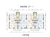 怡和天誉_六层平面图（上叠） 建面175平米