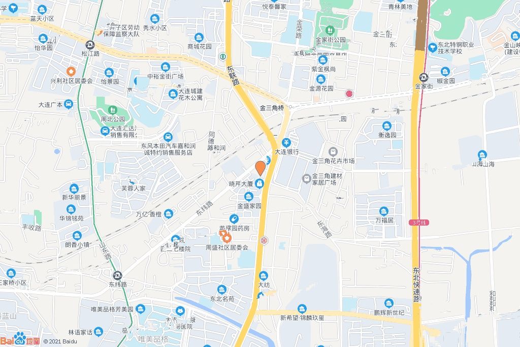 甘井子区东联路以西，东纬路东南侧