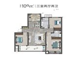 中疆学府状元台_3室2厅2卫 建面109平米